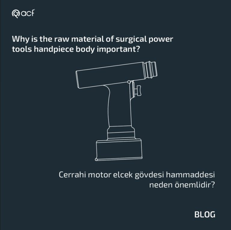 Why is the raw material of the surgical power tools handpiece body important?