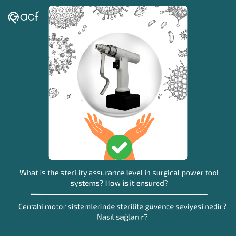 What is the sterility assurance level in surgical power tool systems? How is it ensured?